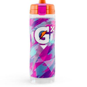 Gx Patterned Water Bottle - Clear